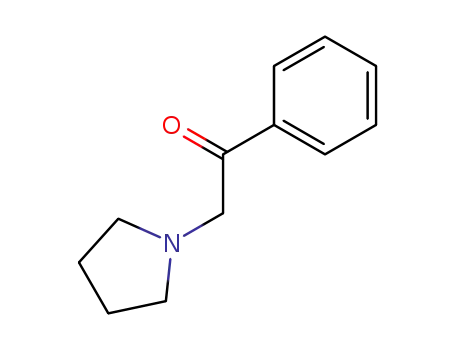 Molecular Structure of 2218-15-7 (Ethanone, 1-phenyl-2-(1-pyrrolidinyl)-)