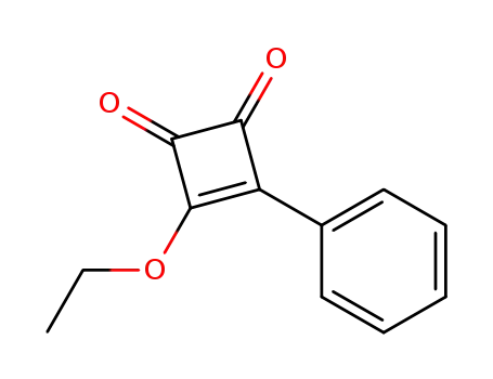 Molecular Structure of 22118-95-2 (3-Cyclobutene-1,2-dione, 3-ethoxy-4-phenyl-)