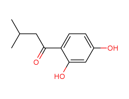 Molecular Structure of 15116-14-0 (1-Butanone, 1-(2,4-dihydroxyphenyl)-3-methyl-)