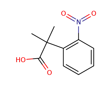Molecular Structure of 126802-52-6 (2-Methyl-2-(2-nitrophenyl)propanoicacid)