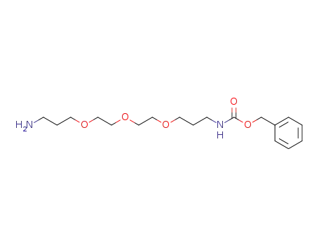 Molecular Structure of 220156-99-0 (6,9,12-Trioxa-2-azapentadecanoic acid, 15-amino-, phenylmethyl ester)