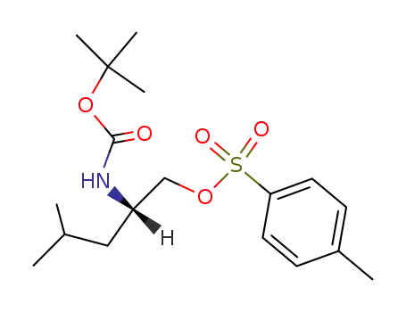 Carbamic acid, [3-methyl-1-[[[(4-methylphenyl)sulfonyl]oxy]methyl]butyl]-,
1,1-dimethylethyl ester, (S)-