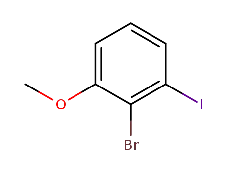 Molecular Structure of 74128-84-0 (2-Bromo-3-iodoanisole)