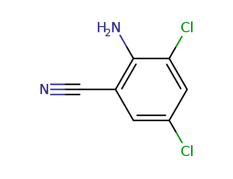 Molecular Structure of 36764-94-0 (2-Amino-3,5-dichlorobenzonitrile)