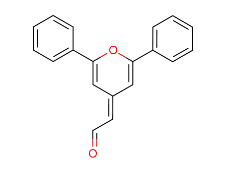 Molecular Structure of 20399-89-7 (Acetaldehyde, (2,6-diphenyl-4H-pyran-4-ylidene)-)