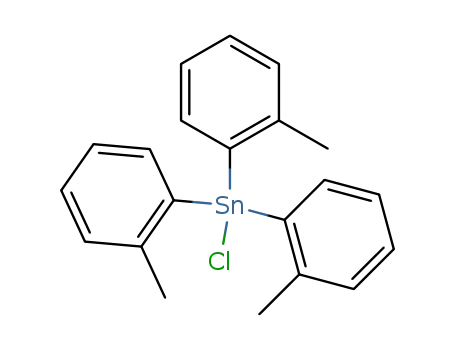 Molecular Structure of 4583-39-5 (Stannane, chlorotris(2-methylphenyl)-)