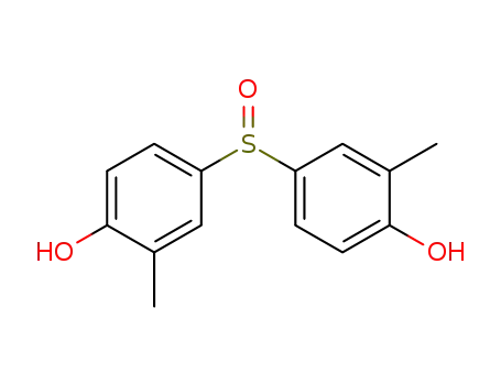 Molecular Structure of 69154-63-8 (Phenol, 4,4'-sulfinylbis[2-methyl-)