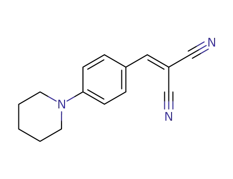 Molecular Structure of 66883-91-8 ([4-(piperidin-1-yl)benzylidene]propanedinitrile)
