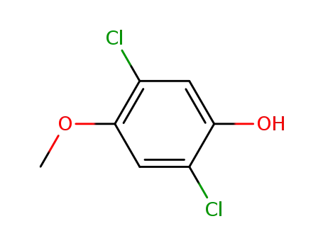 Molecular Structure of 18113-14-9 (2,5-dichloro-4-methoxyphenol)