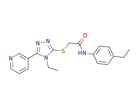 N-(4-ethylphenyl)-2-[(4-ethyl-5-pyridin-3-yl-1,2,4-triazol-3-yl)sulfanyl]acetamide