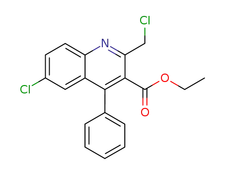 Ethyl 6-chloro-2-(chloromethyl)-4-phenylquinoline-3-carboxylate