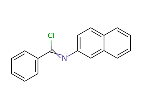 Molecular Structure of 1934-88-9 (Benzenecarboximidoyl chloride, N-2-naphthalenyl-)