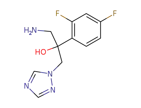 Molecular Structure of 126916-76-5 (1?amino?2?(2,4?difluorophenyl)?3?(1H?1,2,4?triazol?1?yl)propan?2?ol)