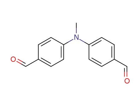 Molecular Structure of 29377-71-7 (Benzaldehyde, 4,4'-(methylimino)bis-)