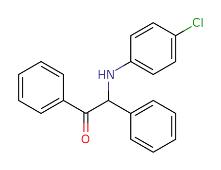 Molecular Structure of 58268-09-0 (2-[(4-chlorophenyl)amino]-1,2-diphenylethanone)