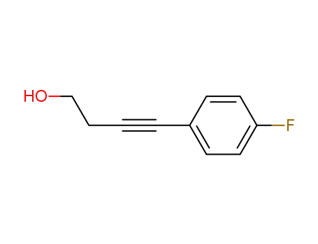 Molecular Structure of 70250-73-6 (3-Butyn-1-ol, 4-(4-fluorophenyl)-)