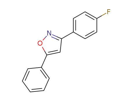 Molecular Structure of 37613-34-6 (Isoxazole, 3-(4-fluorophenyl)-5-phenyl-)