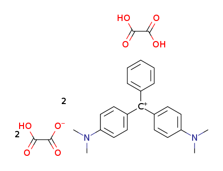 4-((4-(dimethyl-5-azanylidene)-2,5-cyclohexadien-1-ylidene)(phenyl)methyl)-N,N-dimethylaniline diethanedioate cas  4366-31-8