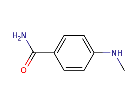 Molecular Structure of 38359-26-1 (4-METHYLAMINO-BENZAMIDE)