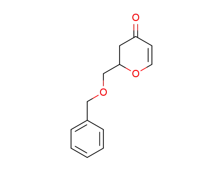 Molecular Structure of 80127-39-5 (4H-Pyran-4-one, 2,3-dihydro-2-[(phenylmethoxy)methyl]-)