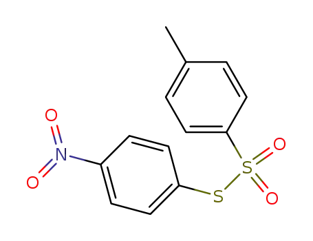 Molecular Structure of 17046-97-8 (S-(4-nitrophenyl) 4-methylbenzenesulfonothioate)