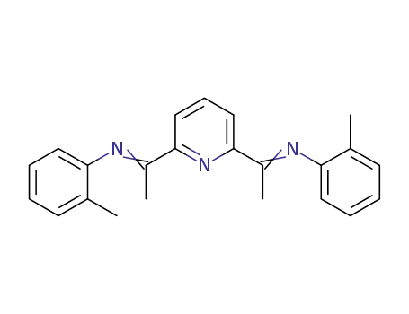 Molecular Structure of 210537-32-9 (2,6-BIS[1-(2-METHYLPHENYLIMINO)ETHYL]PYRIDINE)