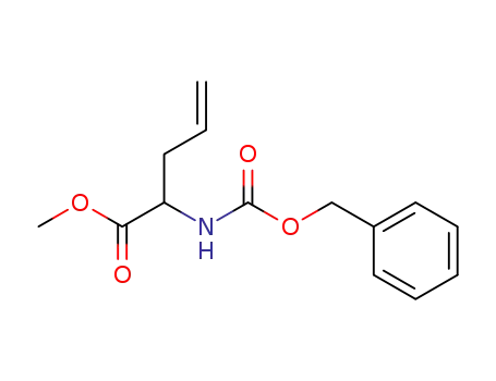 Molecular Structure of 106928-49-8 (4-Pentenoic acid, 2-[[(phenylmethoxy)carbonyl]amino]-, methyl ester)