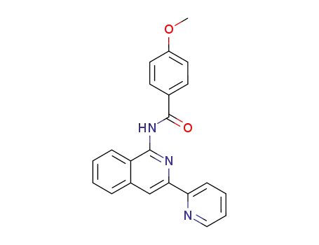Benzamide, 4-methoxy-N-[3-(2-pyridinyl)-1-isoquinolinyl]-