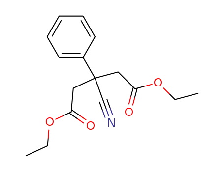 3-cyano-3-phenyl-pentanedioic acid diethyl ester