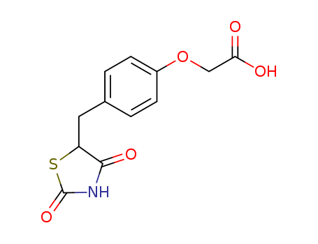 2-(4-((2，4-Dioxothiazolidin-5-yl)methyl)phenoxy)aceticacid
