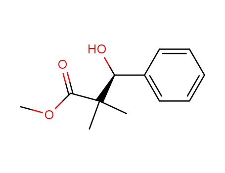Molecular Structure of 61866-20-4 (methyl (3S)-3-hydroxy-2,2-dimethyl-3-phenylpropanoate)