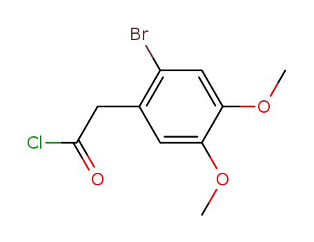 Molecular Structure of 6831-57-8 (2-bromo-4,5-dimethoxyphenylacetic acid chloride)