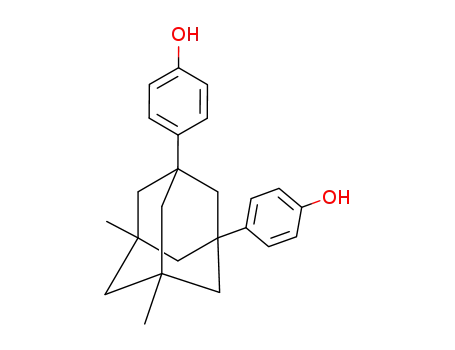Molecular Structure of 26424-46-4 (Phenol, 4,4'-(5,7-dimethyltricyclo[3.3.1.13,7]decane-1,3-diyl)bis-)