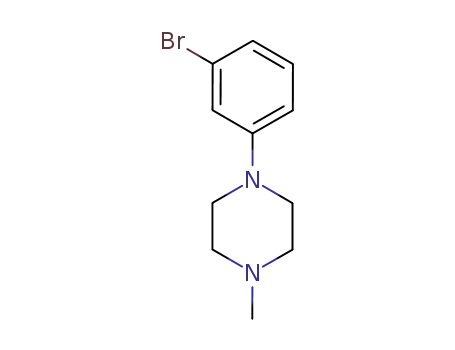 Molecular Structure of 747413-17-8 (1-(3-broMophenyl)-4-Methylpiperazine)