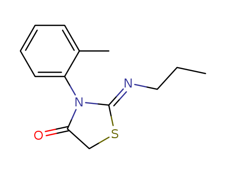 3-(2-Methylphenyl)-2-((Z)-propylimino)thiazolidin-4-one(854107-53-2)