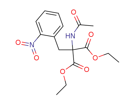 Molecular Structure of 6960-47-0 (diethyl (acetylamino)(2-nitrobenzyl)propanedioate)