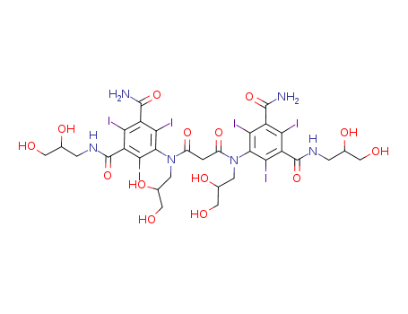 5-[[3-[3-carbamoyl-N-(2,3-dihydroxypropyl)-5-(2,3-dihydroxypropylcarbamoyl)-2,4,6-triiodoanilino]-3-oxopropanoyl]-(2,3-dihydroxypropyl)amino]-3-N-(2,3-dihydroxypropyl)-2,4,6-triiodobenzene-1,3-dicarbo