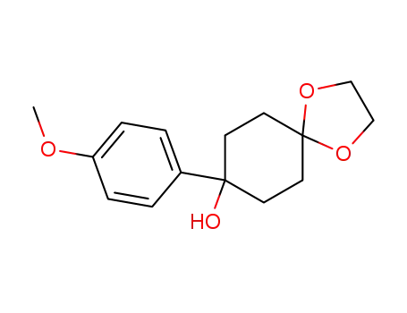 Molecular Structure of 67019-51-6 (1-(4-methoxyphenyl)-1-hydroxycyclohexan-4-one ethylene ketal)