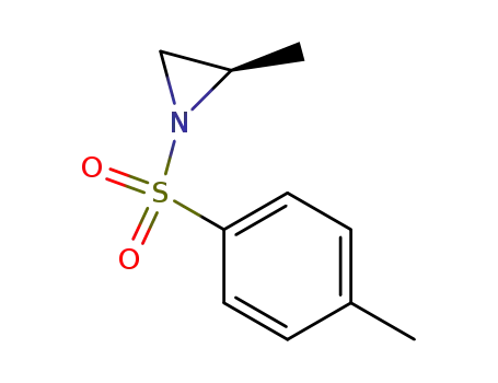 Molecular Structure of 177971-32-3 (Aziridine, 2-methyl-1-[(4-methylphenyl)sulfonyl]-, (2R)-)