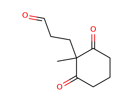 Molecular Structure of 552855-46-6 (3-(1-Methyl-2,6-dioxocyclohexyl)propanal)
