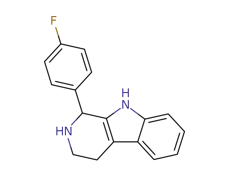 Molecular Structure of 221620-96-8 (1-(4-FLUOROPHENYL)-2,3,4,9-TETRAHYDRO-1H-BETA-CARBOLINE)