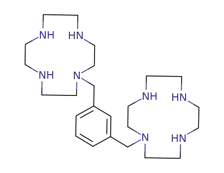 Molecular Structure of 133587-10-7 (1,1'-[1,3-PHENYLENEBIS-(METHYLENE)]-BIS-(1,4,7,10-TETRAAZACYCLODODECANE) OCTAHYDROCHLORIDE)