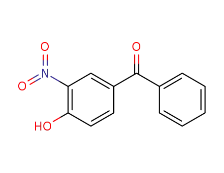 Molecular Structure of 5464-98-2 (4-HYDROXY-3-NITROBENZOPHENONE)