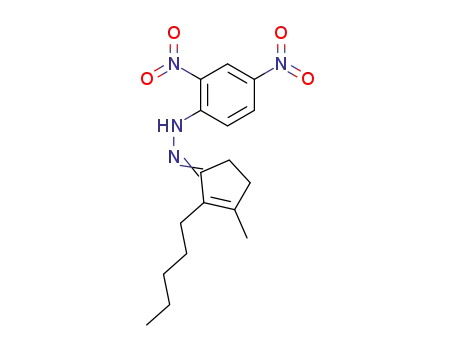 Molecular Structure of 4933-45-3 (2-Cyclopenten-1-one, 3-methyl-2-pentyl-, (2,4-dinitrophenyl)hydrazone)