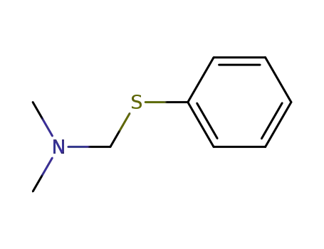 Molecular Structure of 43180-39-8 (N,N-dimethyl-1-phenylsulfanyl-methanamine)