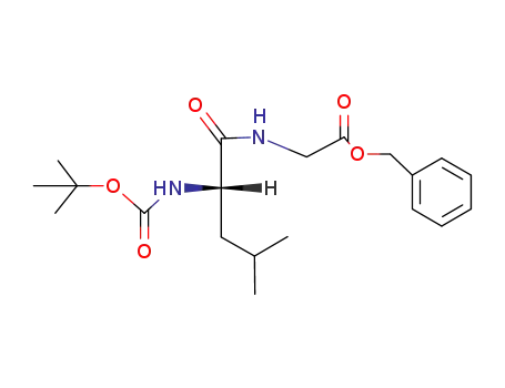 Molecular Structure of 37783-45-2 (Glycine, N-[N-[(1,1-dimethylethoxy)carbonyl]-L-leucyl]-, phenylmethyl
ester)