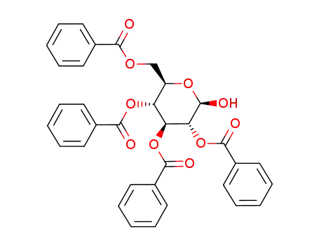 Molecular Structure of 64768-20-3 (2,3,4,6-TETRA-O-BENZYL-D-GLUCOPYRANOSE)