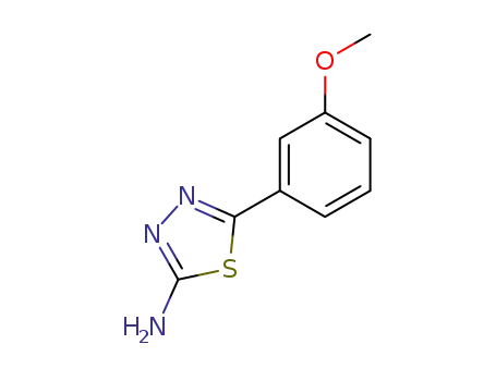 Molecular Structure of 247109-15-5 (5-(3-METHOXY-PHENYL)-[1,3,4]THIADIAZOL-2-YLAMINE)
