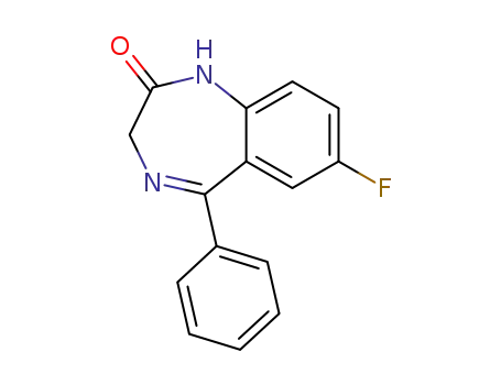 Molecular Structure of 2648-00-2 (N-desmethylflunitrazepam)