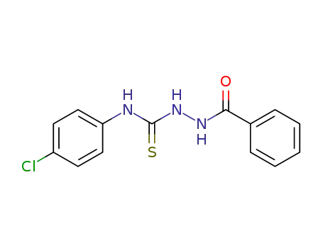 Molecular Structure of 96776-00-0 (Benzoic acid, 2-[[(4-chlorophenyl)amino]thioxomethyl]hydrazide)